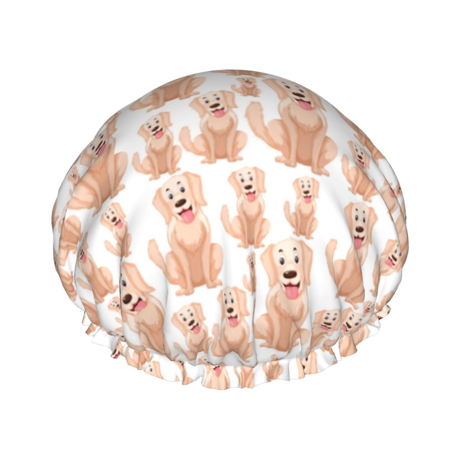 Shower Caps for Women, Labrador Retriever Dog No.1003 Reusable ...