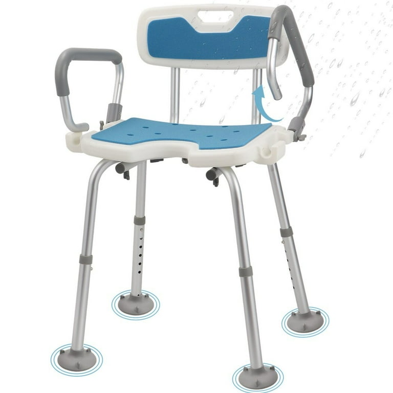 Shower Chair with Arms for the Aged Heavy Duty Bath Chair with