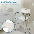 Shower Chair with Arms and Back Heavy Duty 330lbs, Shower Chair for
