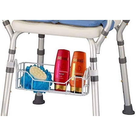 Shower Chair Basket Accessory, Shampoo & Soap Holder For Shower & Bath Chair, Basket Caddy For Bath & Shower Chair, Universal Fit