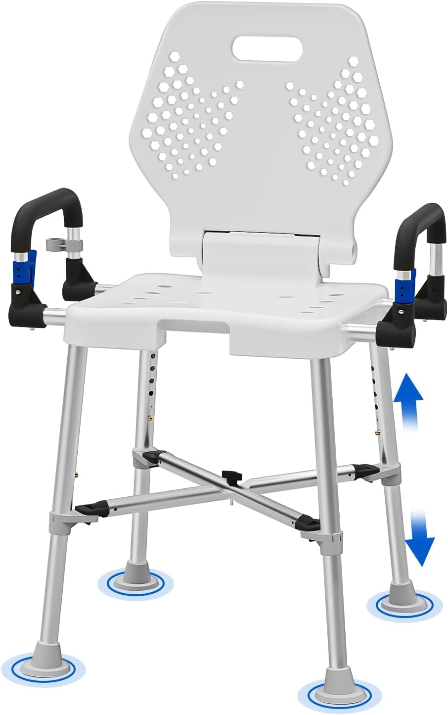 Space-Saving Triangular Shower Chair For Elderly And Disabled 400 Lbs Adjusta - View #8
