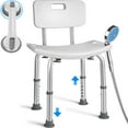 Shower Chair, Heavy Duty Shower Chair with Shower Handle, Adjustable