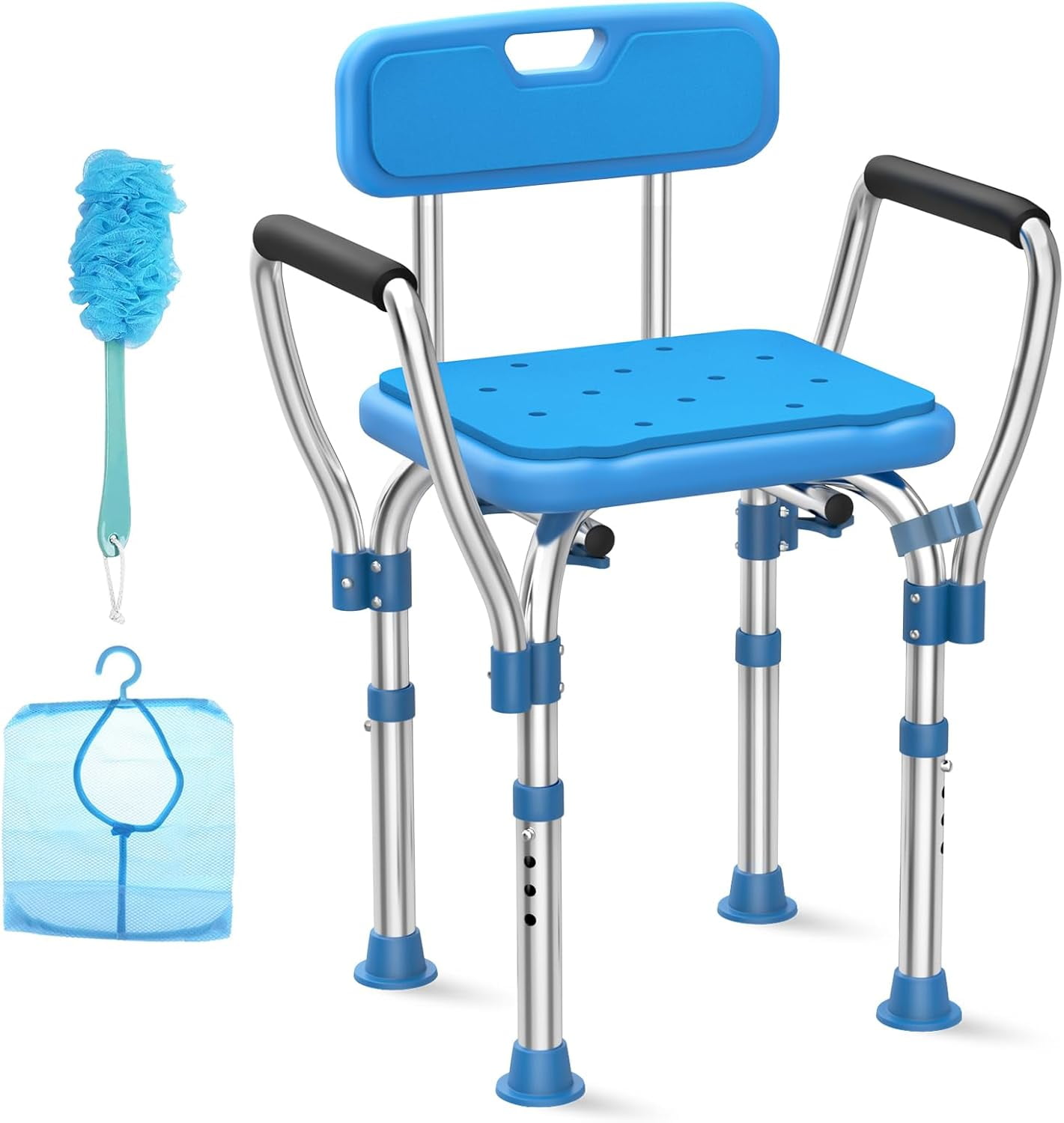 Space-Saving Triangular Shower Chair For Elderly And Disabled 400 Lbs Adjusta - View #14