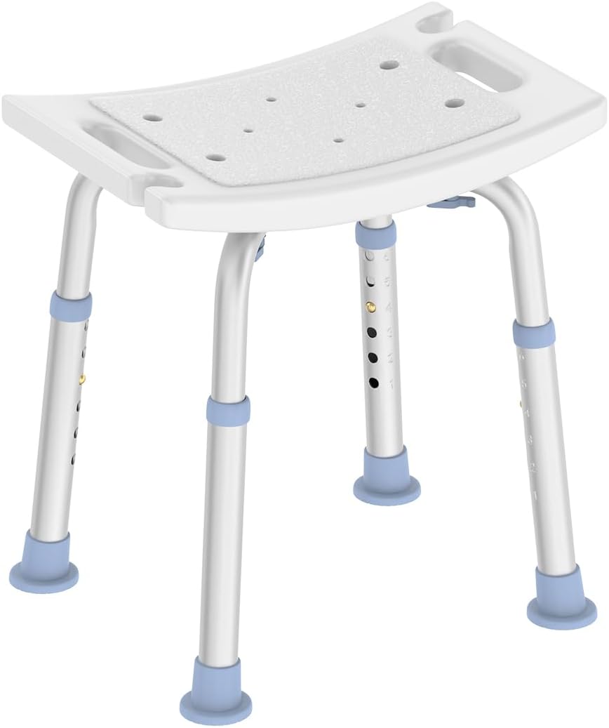 Shower Chair for Inside Shower, ToolFree Assembly Height Adjustable