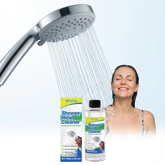 Shower Cleaner, Powerful Descaling for Shower Heads, Effectively Removes Water Stain, Easy to Use Hard Water Stain Remover, 100ml, By Niriyo