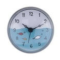 thumbnail image 1 of Shower Clock Bathroom Clock Wall Clock Bathroom Suction Mirror Clock, Selection , Gray, 75x35mm A-Gray, 1 of 8