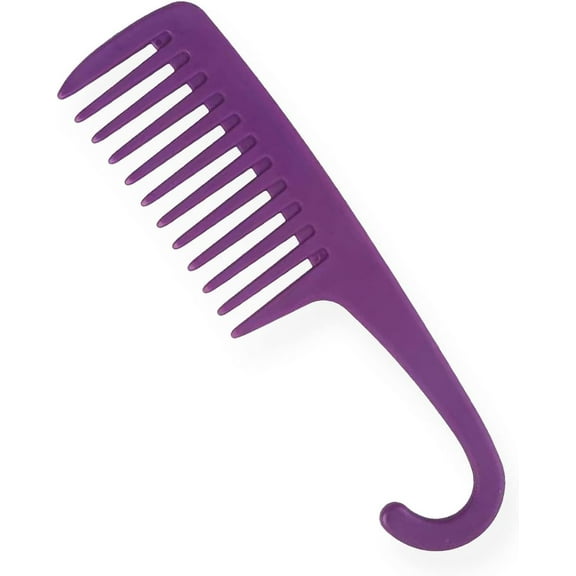 Shower Comb | 23 cm Length | Large Wide Tooth | Hair Comb | Detangling Hair Brush | Detangler Shower Comb |For Wet , Dry, Long, Curly Hair |For Women and Men Unisex | Styling Hair Combs (Purple)