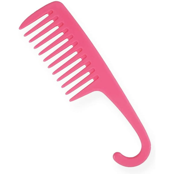 Shower Comb | 23 cm Length | Large Wide Tooth | Hair Comb | Detangling Hair Brush | Detangler Shower Comb |For Wet , Dry, Long, Curly Hair |For Women and Men Unisex | Styling Hair Combs (Pink)