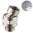thumbnail image 1 of Shower Connector Ball Joint Shower Head Swivel Ball Adapter Adjustable Shower Arm Extension Bright Kitchen Spray Nozzle Adapter Stainless Steel Water for Sink Water Spray Nozzle for Sink 64975Lf-Mwlhp, 1 of 9