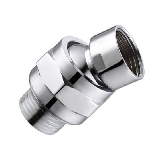 Shower Connector Ball Joint Shower Head Swivel Ball Adapter Brass Adjustable Arm Extension Universal Component Polish Chrome,1Pcs