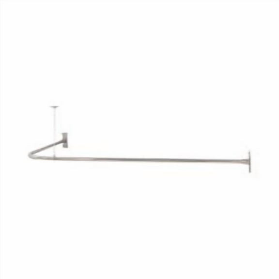 Shower Corner L-Ring Shower Curtain Rod - 27 X 60