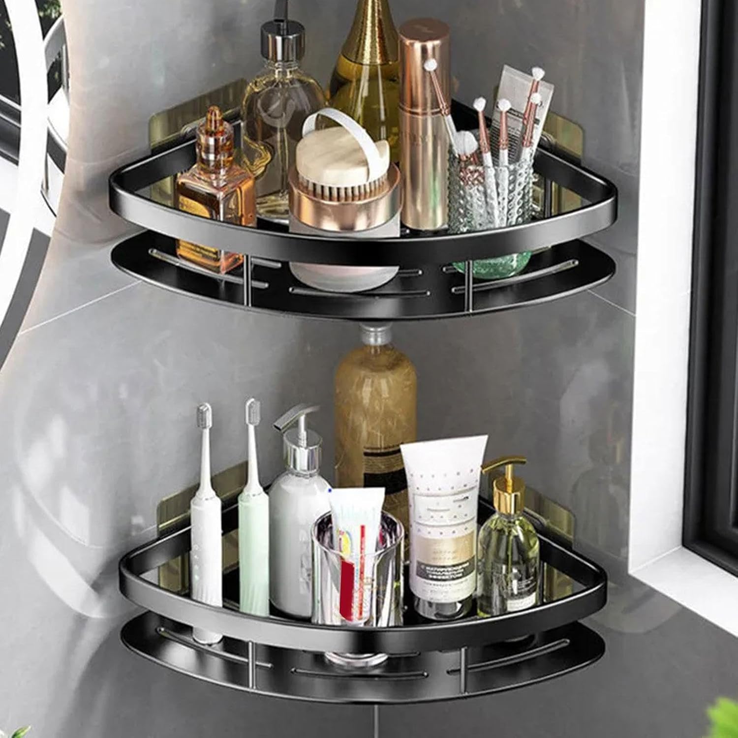 Shower Corner Shelf Adhesive Corner Shower Organizer Shower Corner