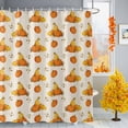 thumbnail image 1 of Shower Curtain 54"W x 78"L Fall Thanksgiving Pumpkins Pattern Linen Fabric Shower Curtains Set with Hooks Water Repellent Bathroom Curtains Machine Washable Bathroom Accessories, 1 of 6