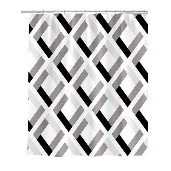 Shower Curtain 59" x 79" Waterproof Fabric Bathroom Liner Decorative Machine Washable