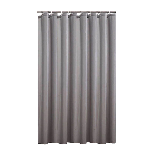 Shower Curtain 70 x 72 Inches Waterproof Thick Polyester with Rustproof Grommets and Hooks, Solid Color Bathroom Curtain Liner for Tub Shower