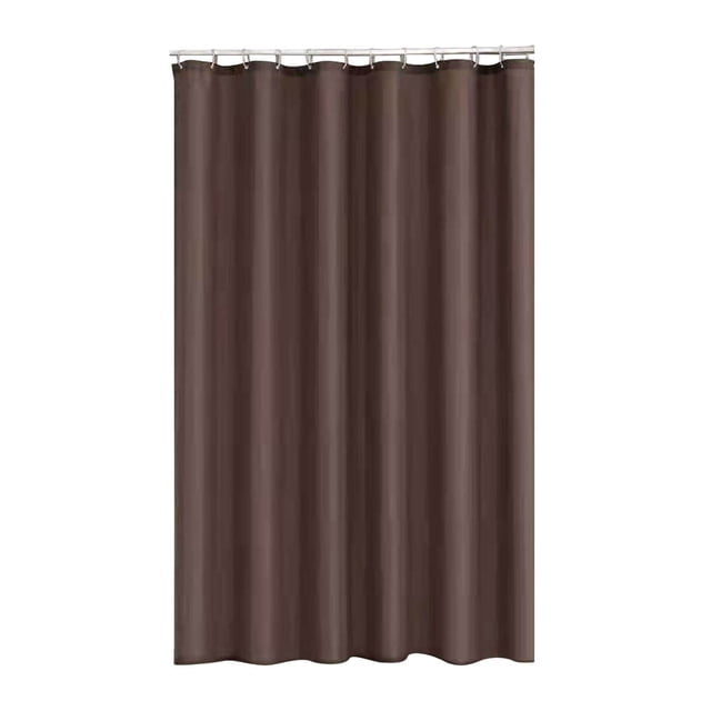 Shower Curtain 70 x 72 Inches Waterproof Thick Polyester with Rustproof Grommets and Hooks, Solid Color Bathroom Curtain Liner for Tub Shower