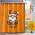 thumbnail image 1 of Shower Curtain 72"W x 84"L Hello Fall Cute Gnome Maple Leaves Fabric Shower Curtains Set with Hooks Water Repellent Bathroom Curtains Machine Washable Bathroom Accessories, 1 of 1