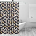 thumbnail image 1 of Shower Curtain 72 x 72 inch - Conch Shells Print No.906 Waterproof Shower Curtain for Bathroom, Washable Shower Curtain Set with Hooks Bathroom Accessories, 1 of 7