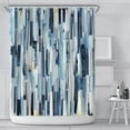 thumbnail image 1 of Shower Curtain, 72 x 72 inches Waterproof Liner Set with Hooks for Bathroom, Stripe E, 1 of 6