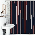 thumbnail image 1 of Shower Curtain Abstract Vertical Striped Fabric Bath Curtain Polyester Fabric Bathroom Ration With Hooks, 1 of 4