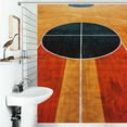 thumbnail image 1 of Shower Curtain Basketball Court Art Bath Curtain Polyester Fabric Bathroom Ration With Hooks, 1 of 4