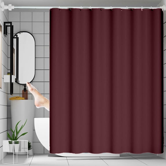 Shower Curtain, Bath Liner, Waterproof Mildew Proof Bathroom Partition, Polyester Fabric, 70.8x70.8 Inches, 1 Count
