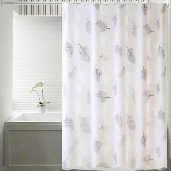 Shower Curtain Bathroom Curtain 71x47 Inch Peva Waterproof Window Screen Room Divider No-Hole Hanging Hotel Style Bath Liner Waterproof Bath Liner