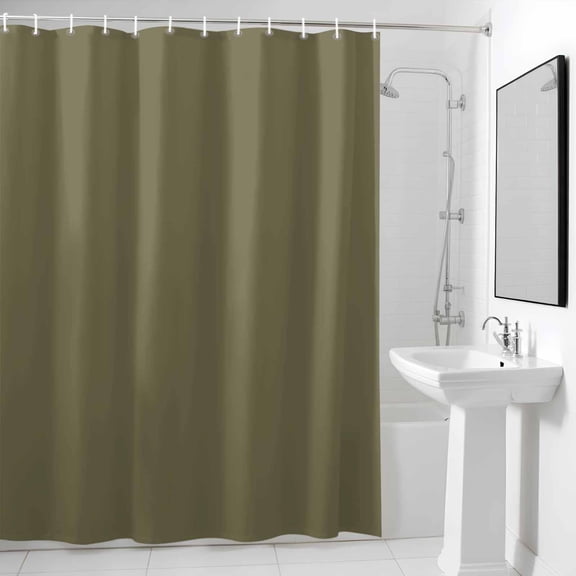 Shower Curtain for Bathroom Dark Brown Solid Color Waterproof Bath Curtains Shower Curtains with Hooks,Simple Art Bathroom Curtain Privacy Drapes for Bathtubs Toilet 36x72in