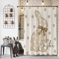 thumbnail image 1 of Shower Curtain for Bathroom Easter Cartoon Rabbit Polka Dot Waterproof Bath Curtains Shower Curtains with Hooks,Happy Easter Quote Bathroom Curtain Privacy Drapes for Bathtubs Toilet 36x72in, 1 of 9