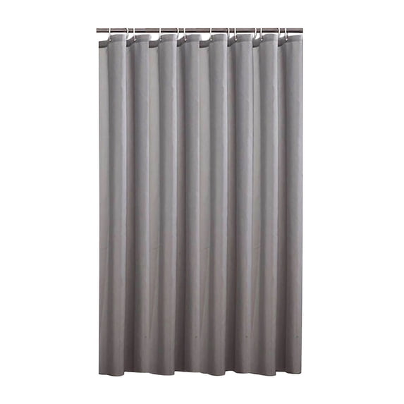 Shower Curtain Bathroom Liner, Waterproof Polyester Fabric, Rust-resistant Grommets, Quick-dry Material, Solid Color Design, Topliu