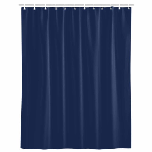 Shower Curtain for Bathroom Modern Solid Color Navy Blue Waterproof Bath Curtains Shower Curtains with Hooks,Minimalist Pure Bleu Marine Bathroom Curtain Privacy Drapes for Bathtubs 36x72in