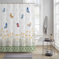 thumbnail image 1 of Shower Curtain for Bathroom Pastoral White Daisy with Butterfly Waterproof Bath Curtains Shower Curtains with Hooks,Floral Blossom Botanical Bathroom Curtain Privacy Drapes for Bathtubs 36x72in, 1 of 9