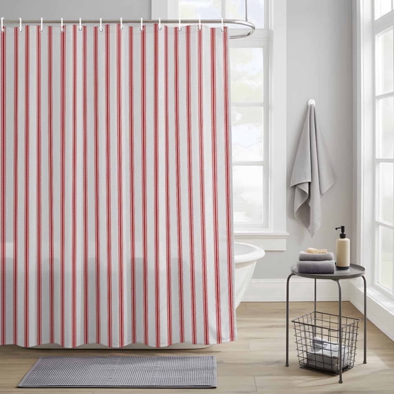 Bedliving Shower Curtain Stripes99 Geometric Polyester Shower Curtains, 72"x72" Washable