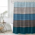 thumbnail image 1 of Shower Curtain Bathroom Set Retro Farm Blue Gray Wood Grain Waterproof Fabric Shower Curtains with Grommets&Hooks, Rustic Wooden Plank Privacy Bath Curtain for Bathtub 60x72in, 1 of 9