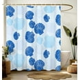 thumbnail image 1 of Shower Curtain for Bathroom Stall Modern Cute Aesthetic Washable Decorative Girly Waterproof Unique Seashell Elegant Girls Chic Print Design Teen Women Cortinas de Baño Bathtub 72 x72 Inch, 1 of 6