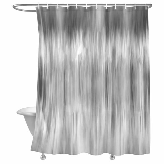 Shower Curtain Black Bathroom Curtains with Hooks, Waterproof Fabric Gradient Color Abstract Art Bath Shower Curtains Set for Bathroom Bathtubs Decor 72x72 Inch