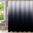 thumbnail image 1 of Shower Curtain,Black Shower Curtains for Bathroom,Ombre Diatomaceous Earth Appearance Shower Curtain Sets Farmhouse Black and White Shower Curtain,Rustic Bathroom Shower Curtain 72x72 Inch, 1 of 6