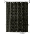 thumbnail image 1 of Shower Curtain Black Stripes Shower Curtains for Bathroom, Waterproof Polyester Shower Curtain Set with Hooks, Small Stall Size 36" x 72" Modern Geometric Art, 1 of 6
