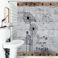 thumbnail image 1 of Shower Curtain Blooming Flower Hope Seeds Wind Bathroom Waterproof Polyester Home Ration Curtain With Hook, 1 of 4
