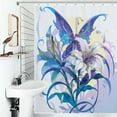 thumbnail image 1 of Shower Curtain Butterfuly Pretty Butterflies Art Bath Curtain Polyester Fabric Bathroom Ration With Hooks, 1 of 4