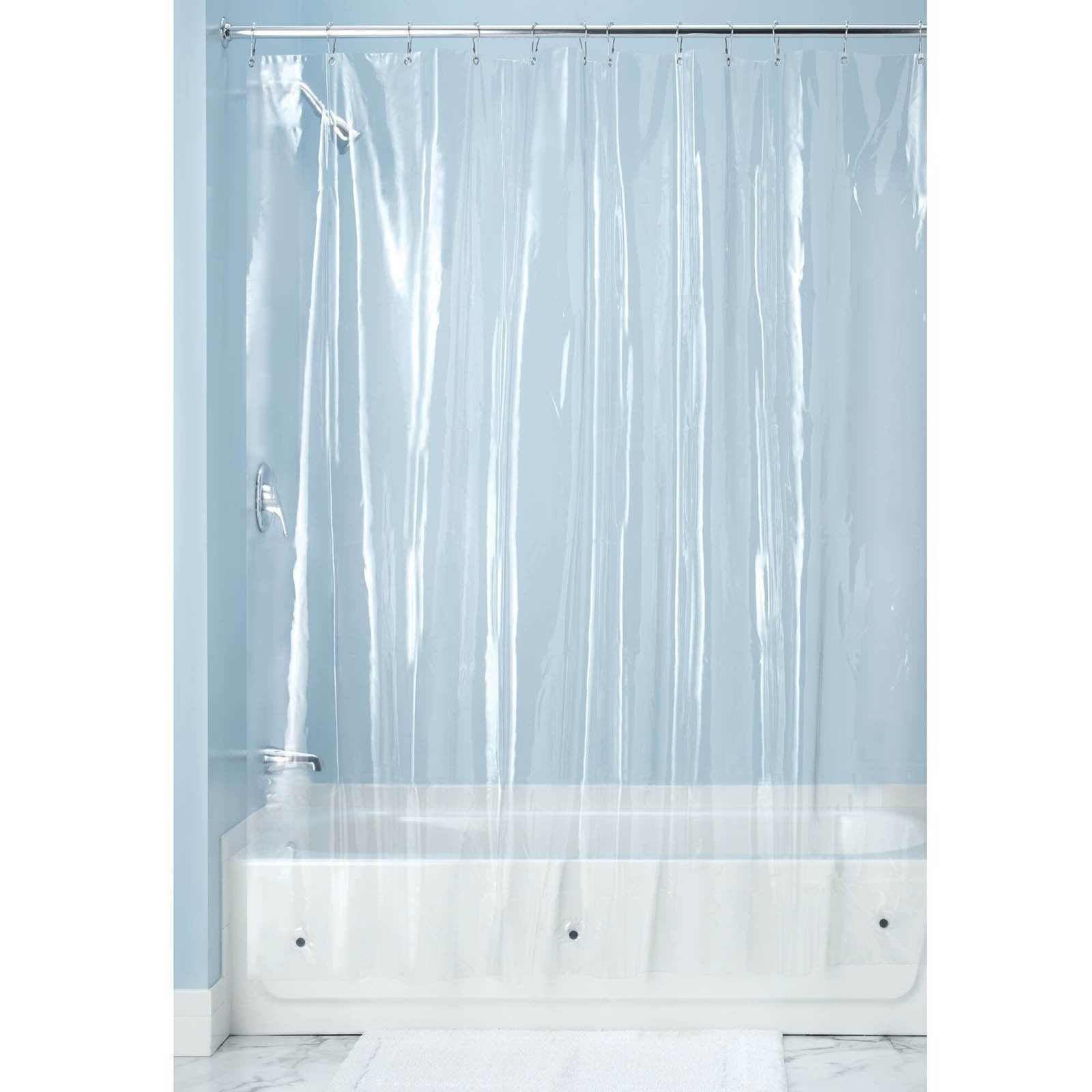 Shower Curtain, Clear Polyester Shower Curtain, Modern Shower Curtain