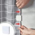 thumbnail image 1 of Shower Curtain Clips Large Self Windproof Shower Curtain Holders to Stop Water Spatter, 1 of 6
