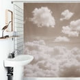 thumbnail image 1 of Shower Curtain Cloudy Sky Texture-2 Bath Curtain Polyester Fabric Bathroom Ration With Hooks, 1 of 4