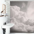 thumbnail image 1 of Shower Curtain Cloudy Sky Texture Bath Curtain Polyester Fabric Bathroom Ration With Hooks, 1 of 4