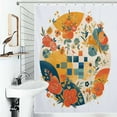 thumbnail image 1 of Shower Curtain Colorful Flower Mandala Polyester Waterproof Home Ration Curtain With Hook, 1 of 4