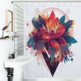 thumbnail image 1 of Shower Curtain Colorful Flower Mandala Polyester Waterproof Home Ration Curtain With Hook, 1 of 4