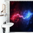 thumbnail image 1 of Shower Curtain Colorful Lightning Bath Curtain Polyester Fabric Bathroom Ration With Hooks, 1 of 4