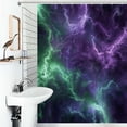 thumbnail image 1 of Shower Curtain Colorful Lightning Bathroom Waterproof Polyester Home Ration Curtain With Hook, 1 of 4