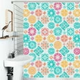 thumbnail image 1 of Shower Curtain Colorful Mandala Tiles Design Bath Curtain Polyester Fabric Bathroom Ration With Hooks, 1 of 4