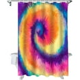 thumbnail image 1 of Shower Curtain Colorful Rainbow Shower Curtains for Bathroom Decor Abstract Vivid Swirl Multicolor Shower Curtain Sets with Hooks Waterproof Fabric Bath Curtain Extra Long 72" X 84", 1 of 3